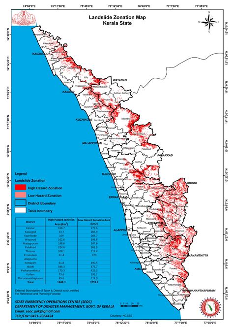 Banks, hotels, bars, coffee and restaurants, gas stations, cinemas. Maps - Kerala State Disaster Management Authority