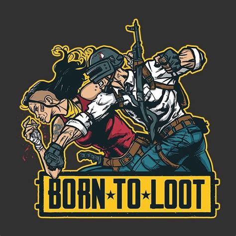Born To Loot PlayerUnknown Battlegrounds Men's T-Shirt, #battlegrounds ...