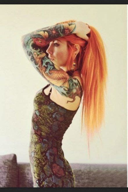 New Tattoo Girl Sleeve Redheads Ideas Girls With Sleeve Tattoos Girl