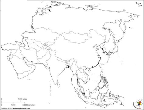 Mapa De Asia Para Imprimir Artofit