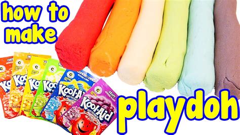 How To Make Koolaid Play Dough No Cook Play Doh Recipe Youtube