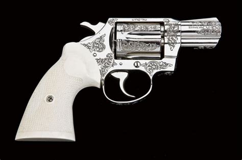 Custom Engraved Colt Detectives Special Revolver 38 Spl Cal 2