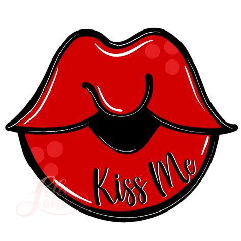 Template Kiss Me Lips Valentines Day Etsy