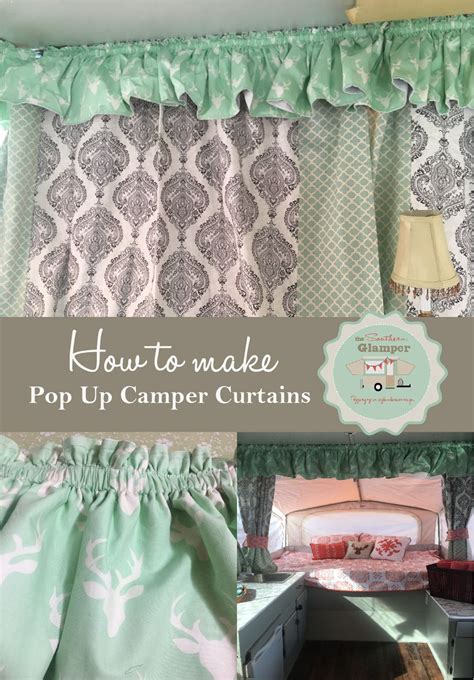 The idea of an integrated tent in a truck bed topper or canopy isn't new. How to Make Pop Up Camper Curtains, Part 1 | Camper ...