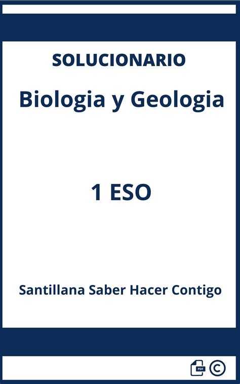 Solucionario Biologia Y Geologia Eso Santillana Saber Hacer Contigo Pdf