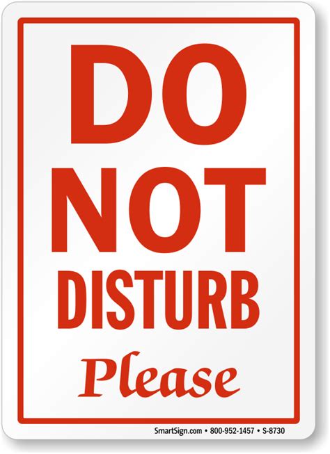 Do Not Disturb Signs Designer Door Signs