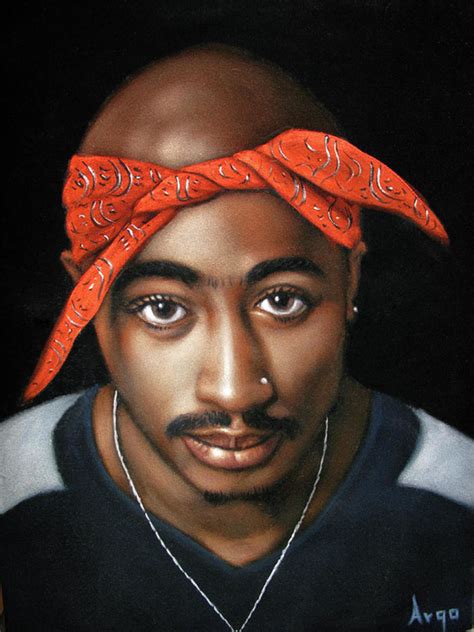 Tupac Shakur Portrait Rapper Poster Canvas Wall Art Print Remizozo