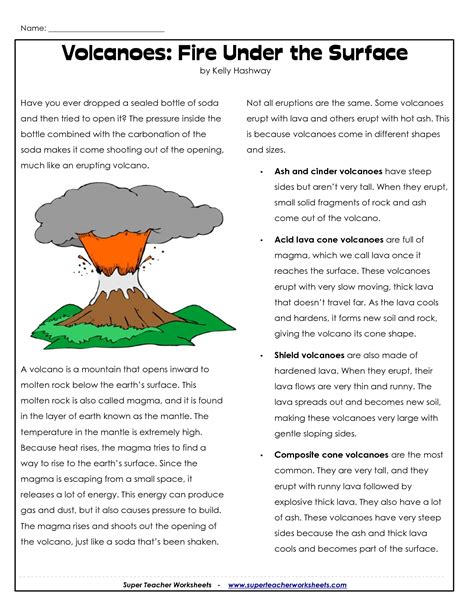 Information Volcano Facts For Kids Volcano Erupt