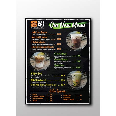 Desain Menu Makanan Minuman Cafe Warung Toko Shopee Indonesia IMAGESEE