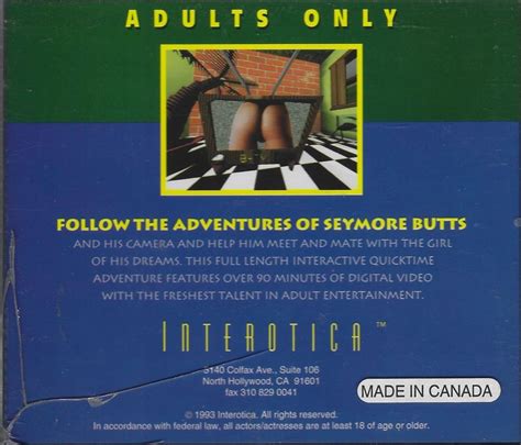 The Interactive Adventures Of Seymore Butts 1993 Windows 3x Box