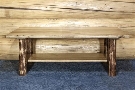 Rustic Pine Coffee Tables Mw Sisters Log Furniture