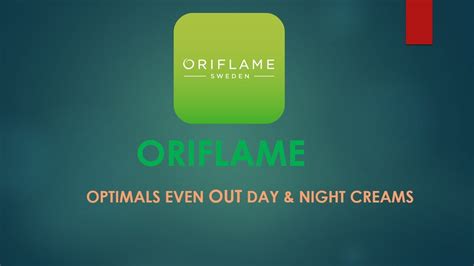 Oriflame Optimals Even Out Day And Night Creams In Sinhala Youtube