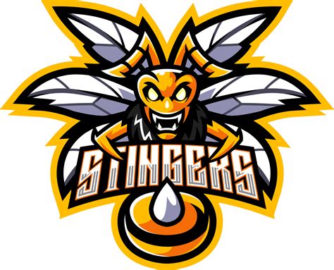 Angry Bee Esport Mascot Logo Design By Visink Thehungryjpeg