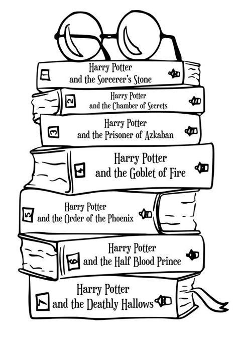 Free Svg Harry Potter Books Svg 4672 Svg File For Diy Machine