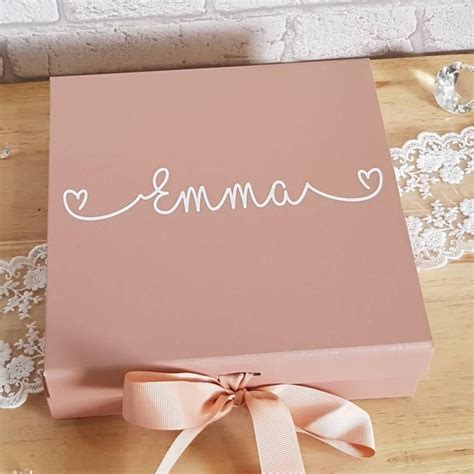 Personalised T Boxrose Gold T Boxbridesmaid T Etsy In 2021
