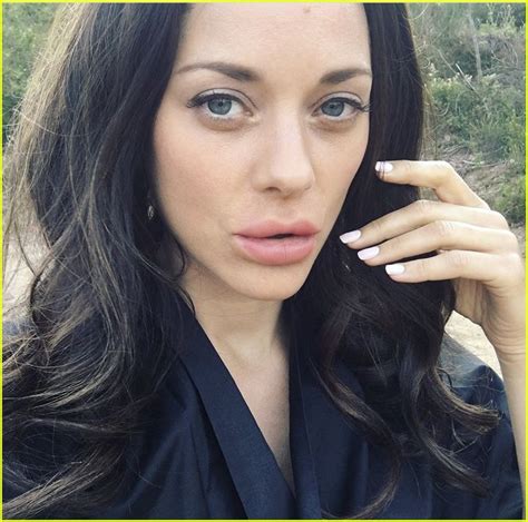 Marion Cotillard Is Unrecognizable With Fuller Lips And Long Black Hair