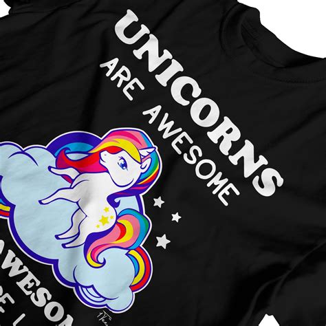 1tee Mens Unicorns Are Awesome Therefore I Am A Unicorn T Shirt Ebay