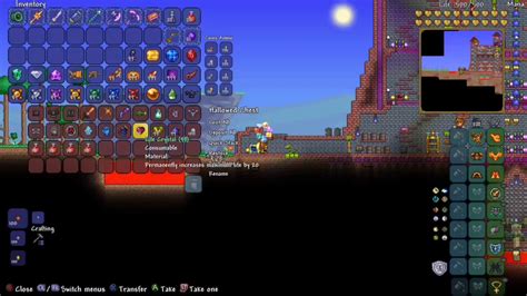 Terraria Xbox One Edition Open All Items World Youtube