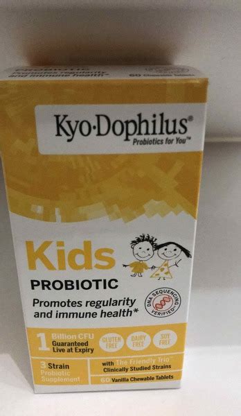Kids Probiotic 3 Strain Probiotic Supplement Vanilla Chewable Tablets