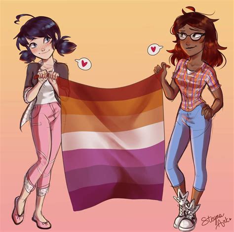 Pride Month 🏳‍🌈 Lesbian Flag Miraculous Ladybug Fr 🐞 Amino