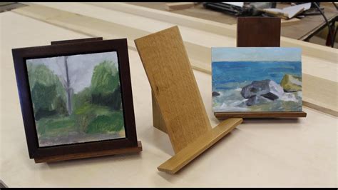 Art Lesson 4 How To Make Easel For Small Painting Youtube