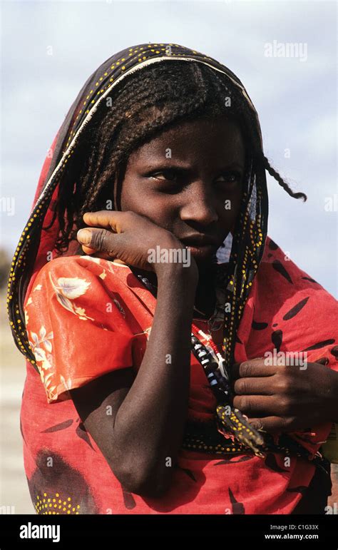 Republic Of Djibouti Abbe Lake Afar Girl Stock Photo Alamy