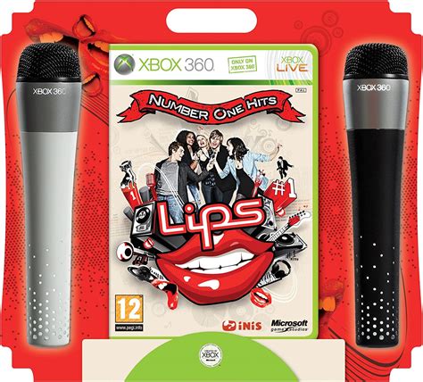 Lips Number One Hits Game And 2 Wireless Microphones Xbox 360