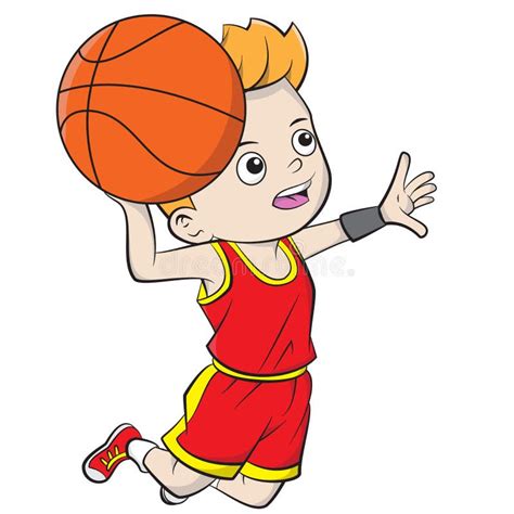 Boy Cartoon Playing Basketball Stock Illustrations 973 Boy Cartoon
