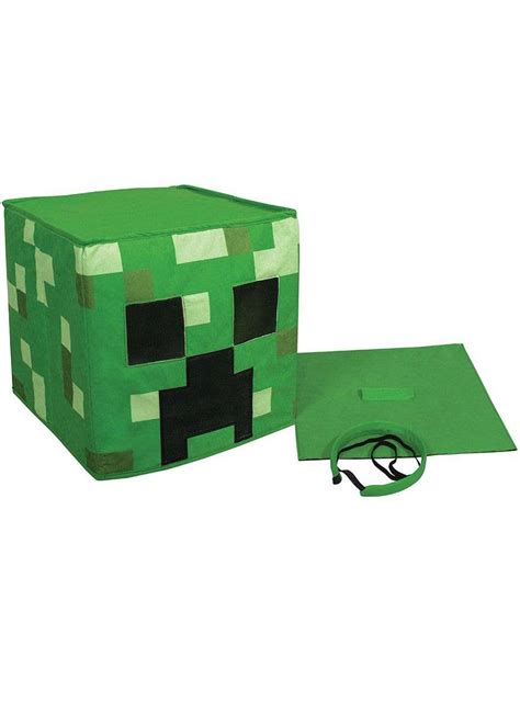 Minecraft Creeper Full Head 3d Costume Mask