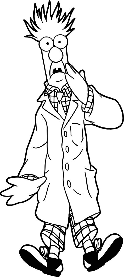 Cool The Muppets Beaker Coloring Pages Coloring Pages For Boys