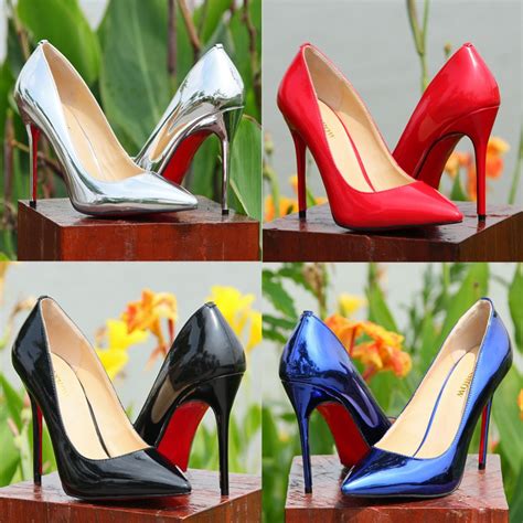 Red Bottom High Heels Shoes Women Classic Brand Genuine Leather Sexy