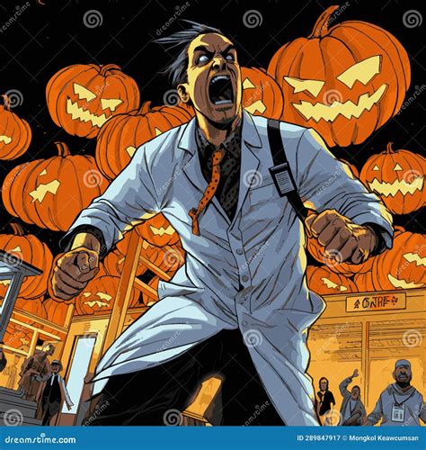 Prescribing Smiles: Join the Halloween Healthcare Heroes Stock Vector