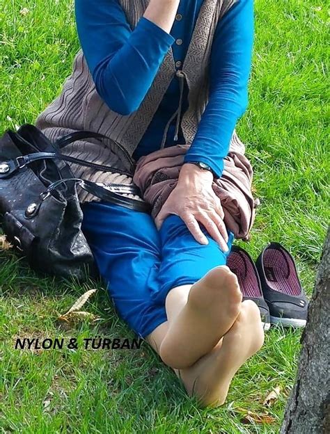 Turban Turkish Milf Candid Nylon Socks Feet Foot Soles Ayak Photo