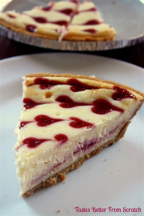 When well blended, add the eggs, 1 at a time, mixing until just blended. White Chocolate Raspberry Cheesecake | Tastes Better From ...