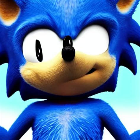 Sonic As A Real Hedgehog Photorealistic Realistic Stable Diffusion