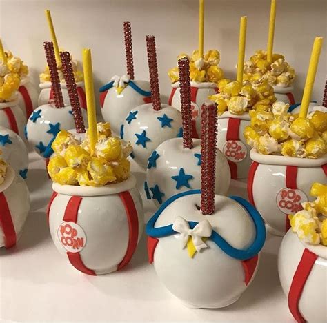 Circus Theme Candy Apples Chocolate Covered Apples Candy Apples