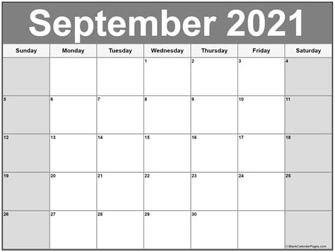 September 2020 Calendar Free Printable Monthly Calendars