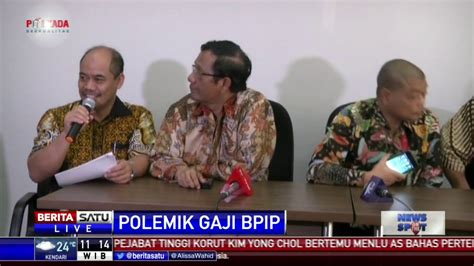 Begini Penjelasan Mahfud Md Soal Gaji Pejabat Bpip Youtube