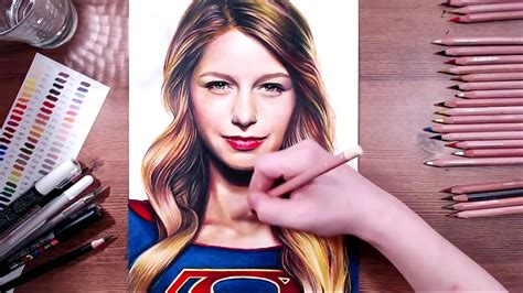 Drawing Supergirl Melissa Benoist Drawholic