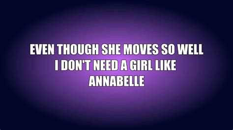 Annabelle By Rocket To The Moon Lyrics Youtube