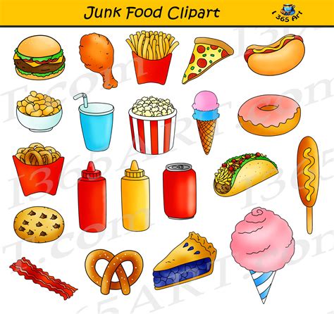 Junk Food Clipart Fast Food Graphics Commercial Use Clipart