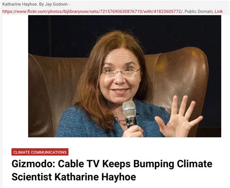 Donkeiller On Twitter Katherine Hayhoe Climate “scientist“ And