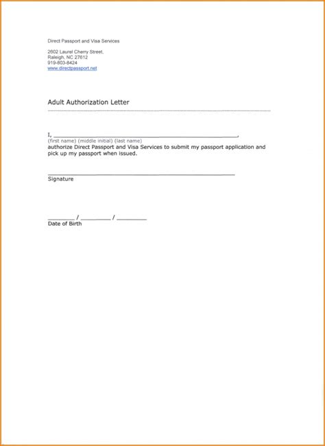 Sample Authorization Letter To Pick Up Documents Template Business