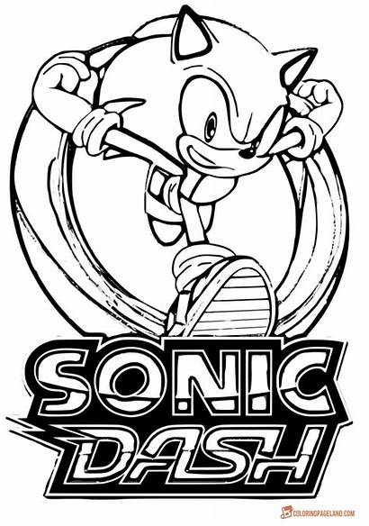 Dash Sonic Coloring Pages Games Geometry Drawing