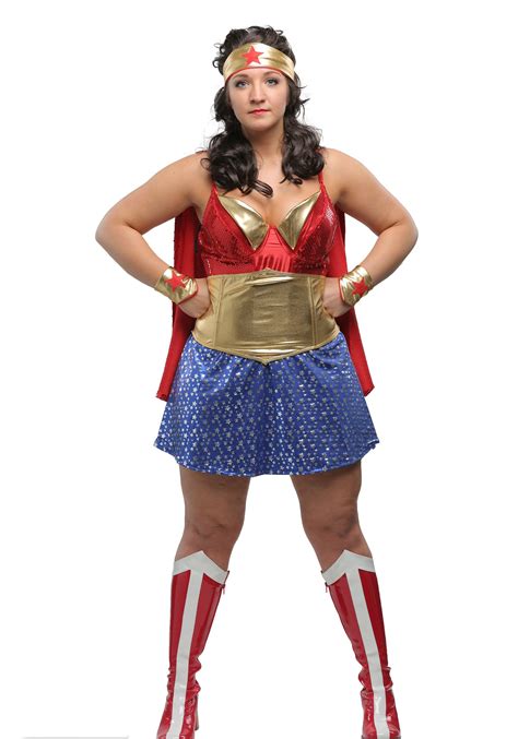 We're not one size fits all, and we don't think you should be either. Womens Plus Size Wonder Lady Costume 1X 2X