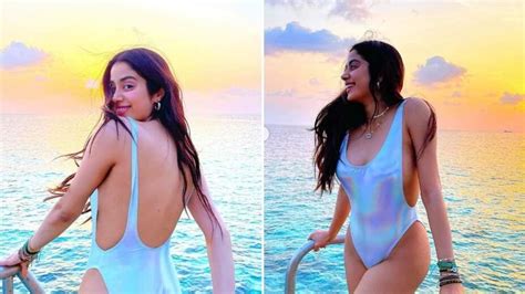 Janhvi Kapoor Shares Swimsuit Pics From Maldives Vacation Fans Say