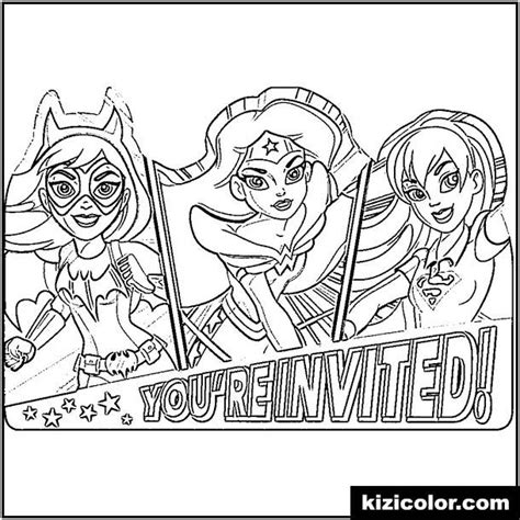 Dc Superhero Girls Coloring Pages Coloring Home