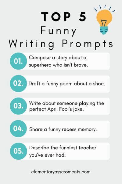 61 Funny Writing Prompts Students Cant Get Enough Of