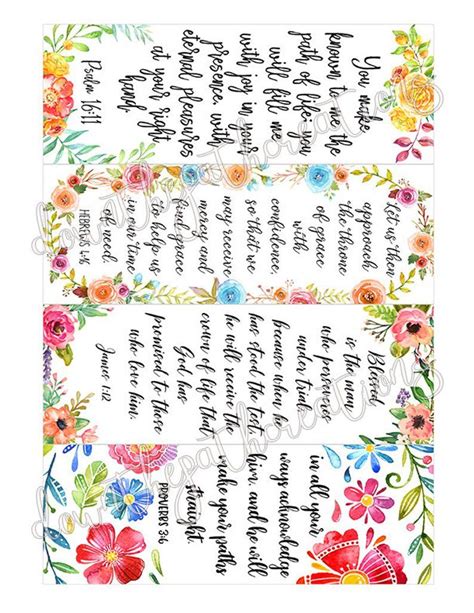 Free Printable Bookmarks Diy Bookmarks Free Printables Verses For