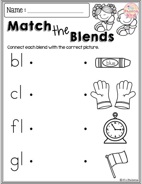S Blends Worksheets For Kindergarten